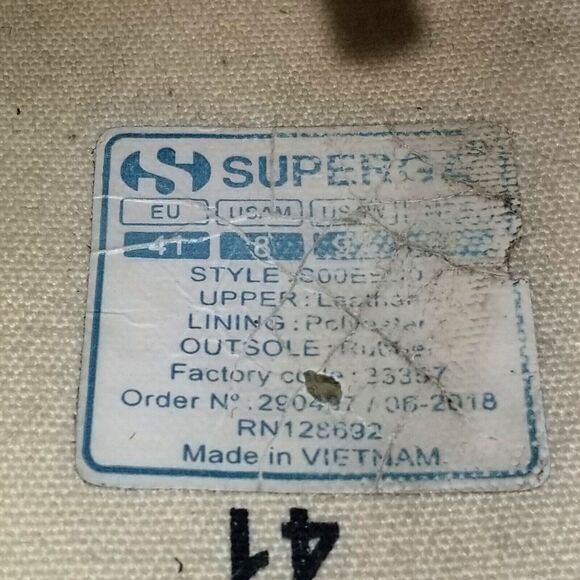 Superga Black Skater Shoes Sneakers Suede Leather Unisex EU 41 Women 9.5 Men 8 - Picture 14 of 14